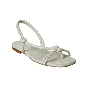 VINCE. Womens Green Straps Doyle Toe Block Heel Slip On Leather Sandals 9.5 M